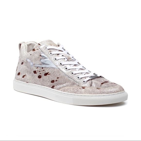 J SLIDES PONY SNEAKER OFF WHITE METALLIC - Picture 5 of 10